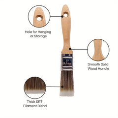 5pc Paint Brushes Set for Wall Cabinet Fence Deck