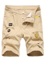 Men's Street Style Ripped Denim Shorts