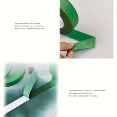 Green Decorative Paper Tape for Exterior Walls - 1 Roll
