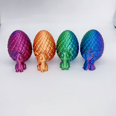3D Printed Dragon Egg & Dragon Collectible Desktop Ornament