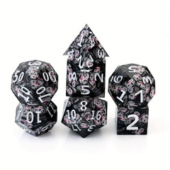 7pcs Butterfly Resin Polyhedral Dices For Table Games Gift