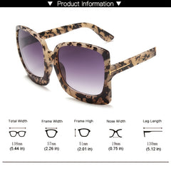 Oversized Unisex Sunglasses Vintage Retro Shades UV400 Protection