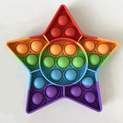 Pop Push Bubble Fidget Sensory Toy Stress Relief Anxiety Kids Adults