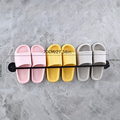 Bathroom Punching Slipper Rack Wall Mounted Bathroom Storage Rack