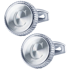 Men's Classic Letter Cufflinks for Business Casual