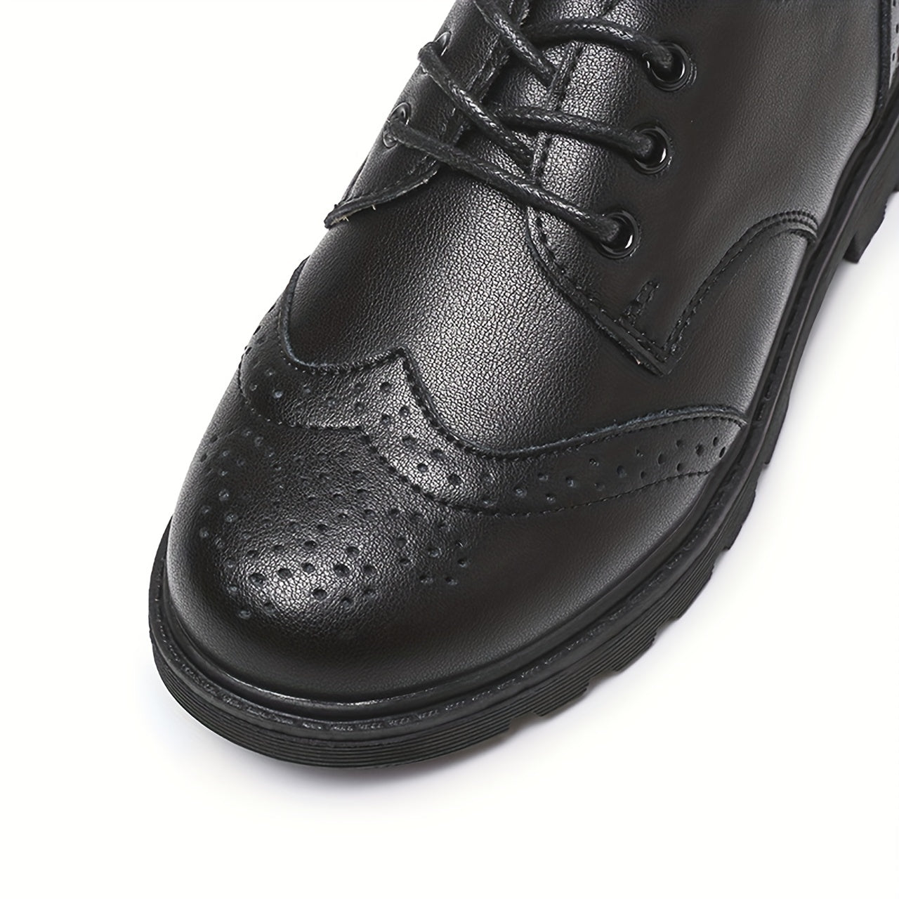 Boys Classic Oxford Dress Shoes Soft Bottom Non Slip