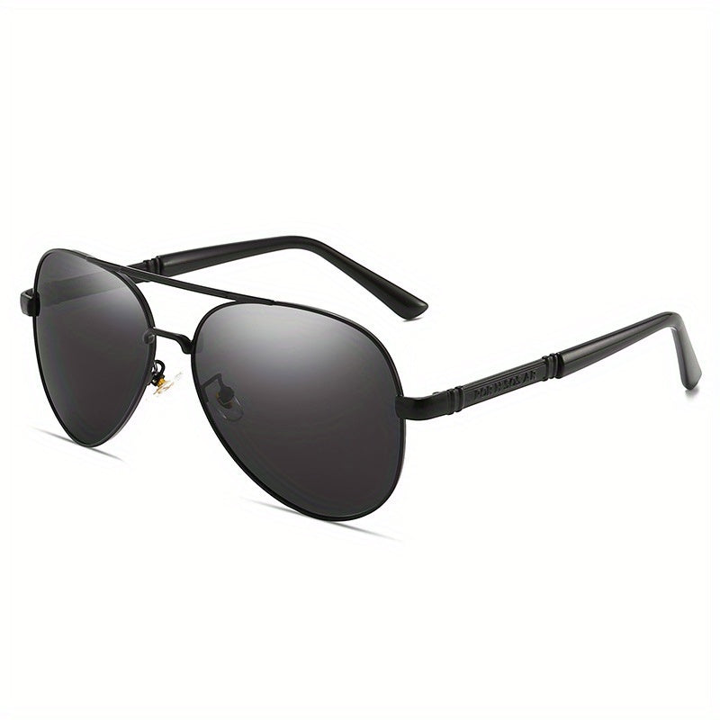 Men's Polarized Pilot Sunglasses Large Frame Night Sunglasses