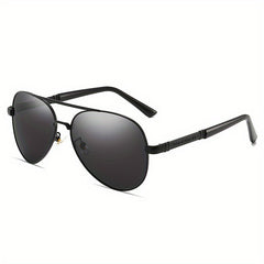 Men's Polarized Pilot Sunglasses Large Frame Night Sunglasses