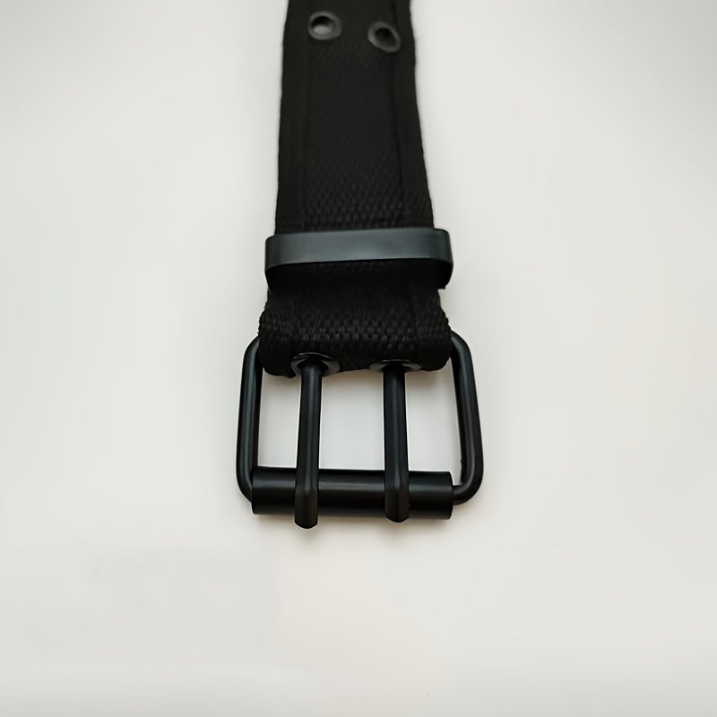 Men's Casual Pants Belt with Hollow Pin Buckle