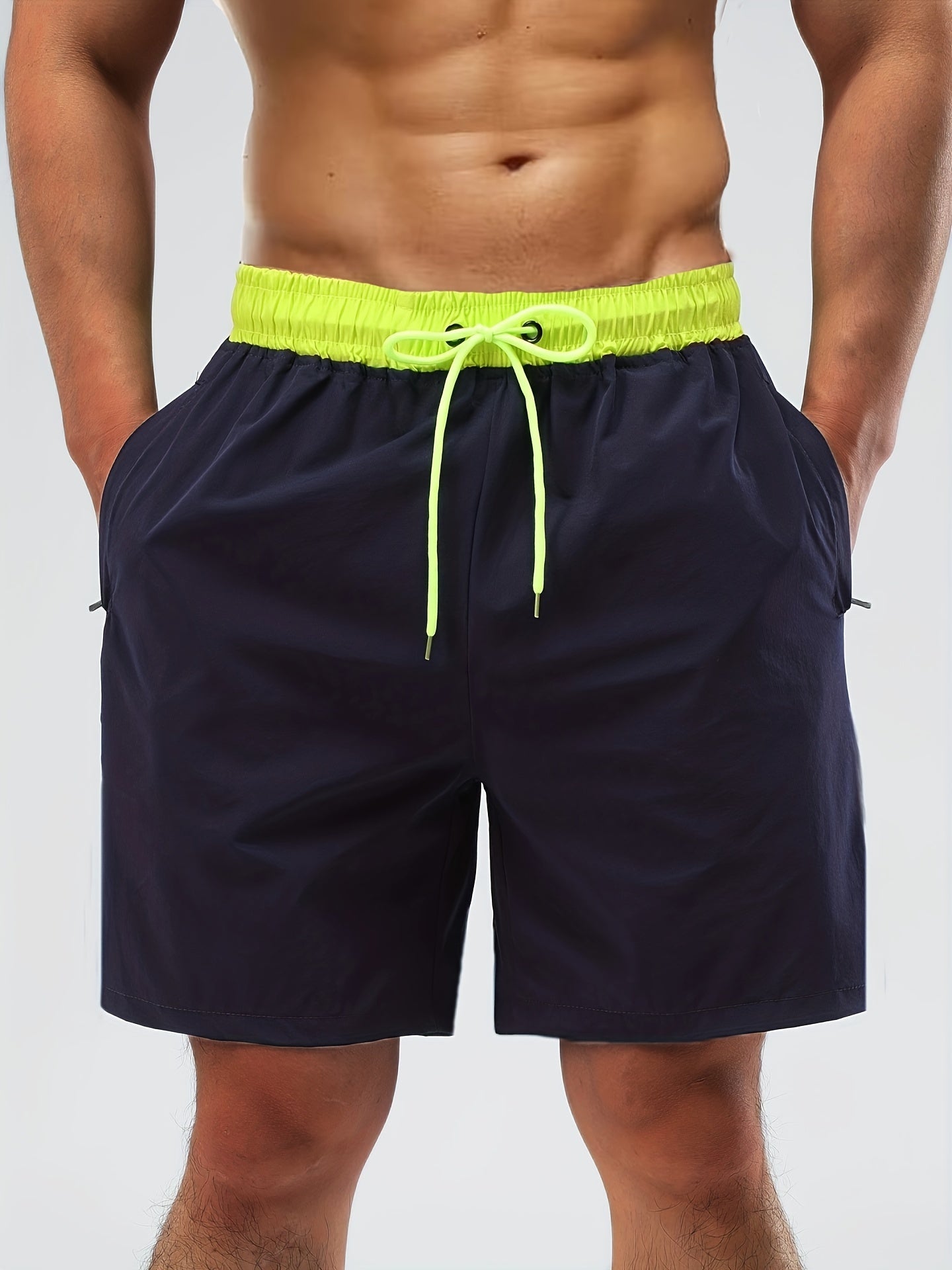 Men's Quick Dry Swim Trunks Beach Shorts With Pockets