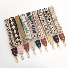 Vintage Ethnic Bag Strap Wide Adjustable For Shoulder Bag