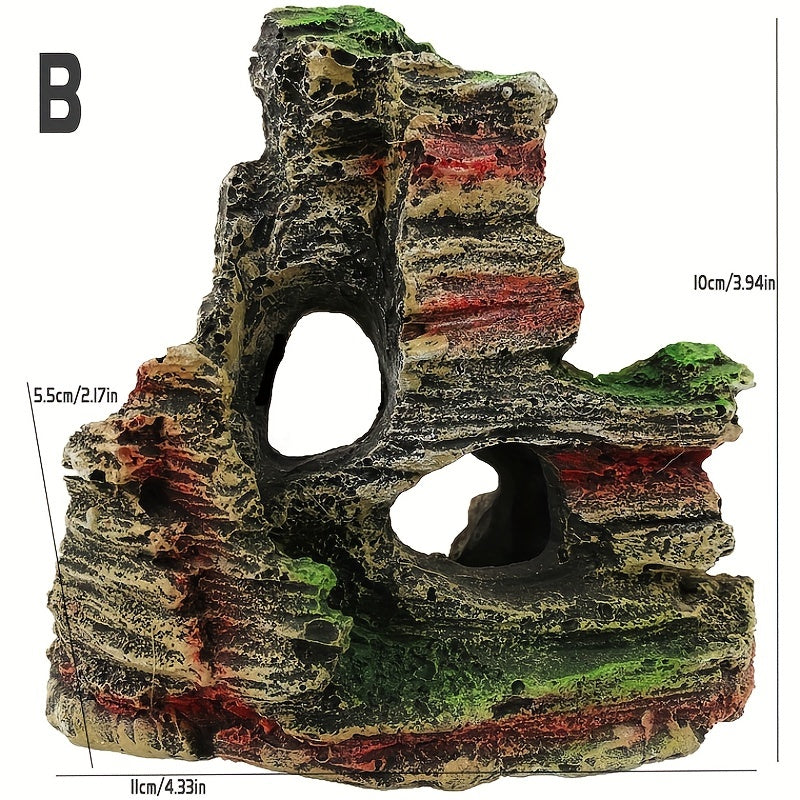 Fish Tank Resin Ornamental Rockery Aquarium Decoration