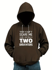 Funny Two Daughter Letter Print Hoodies For Men Graphic Sweatshirt