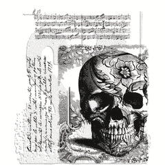 Skull Clear Stamps for Scrapbooking Embossing DIY Greeting Card