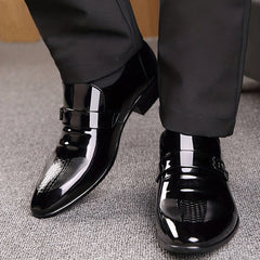 Men's Pointed Toe Formal Slip On Shoes for Business