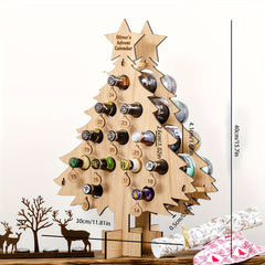 Wooden Wine Rack: Christmas Party Decorations