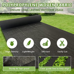 Heavy Duty Garden Weed Barrier Fabric - Eliminate Weeds Instantly