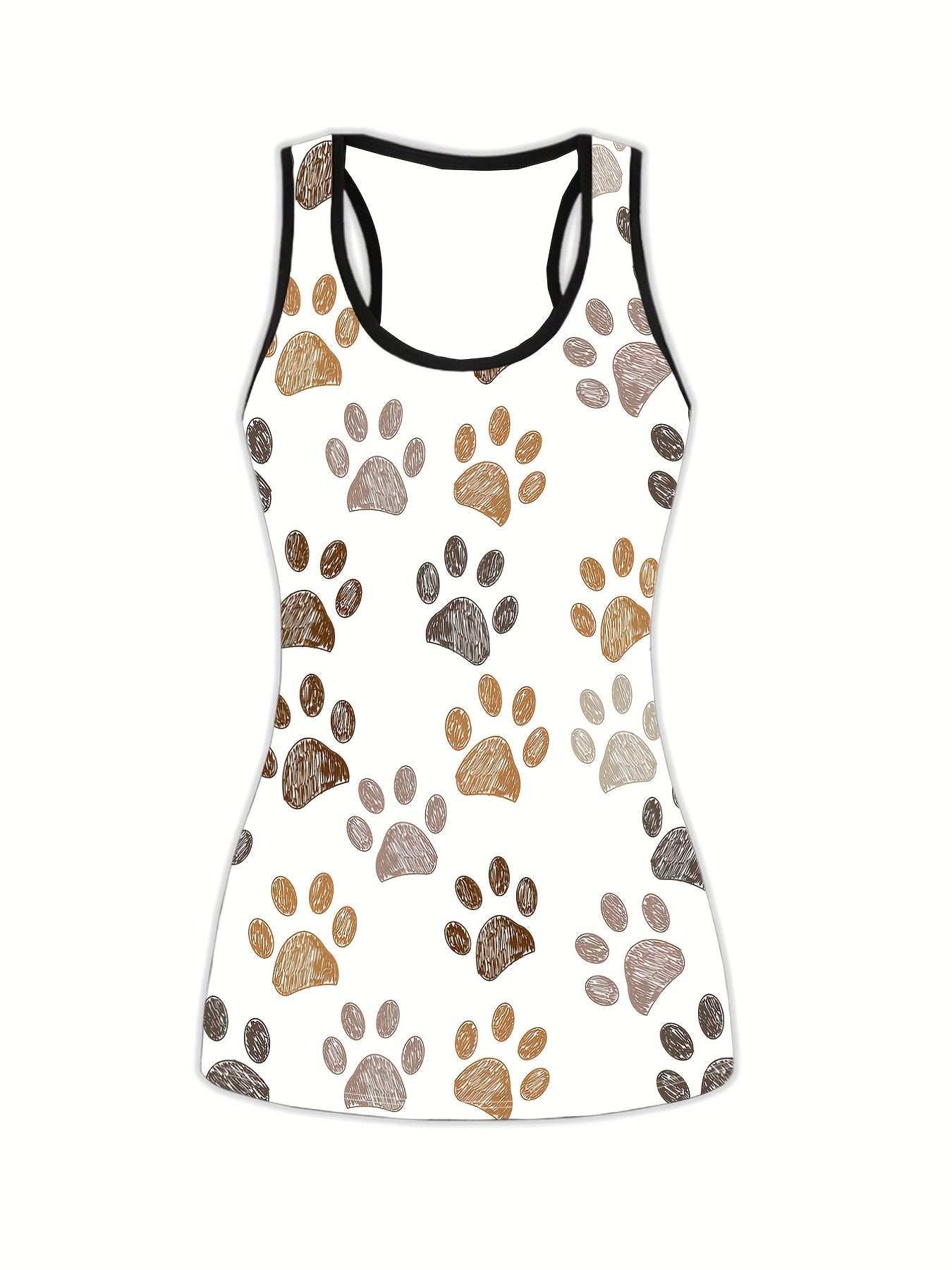 Dog Paw Tank Top & Leggings Set