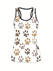 Dog Paw Tank Top & Leggings Set