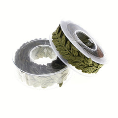 25mm 15m Leaf Ribbon DIY Floral Ribbon Flower Packaging Accessories