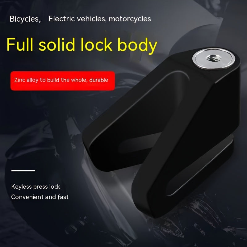 Universal Motorcycle Disc Brake Lock Anti-theft Scooter Solid Waterproof