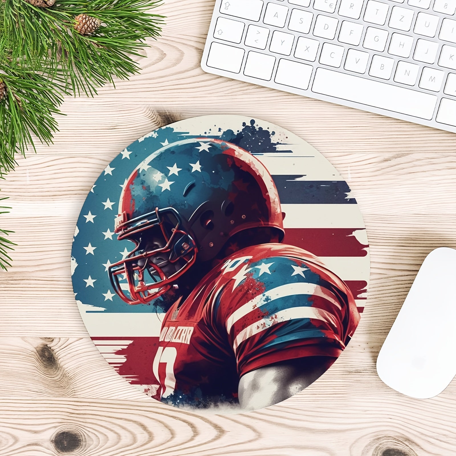 American Football Round Mouse Pad 7.87 Inches