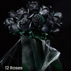 Rose Bouquet Building Blocks Set Gothic Valentine's Decoration 1000pcs
