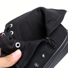 Women's High Top Canvas Lace Up Flat Skate Shoes