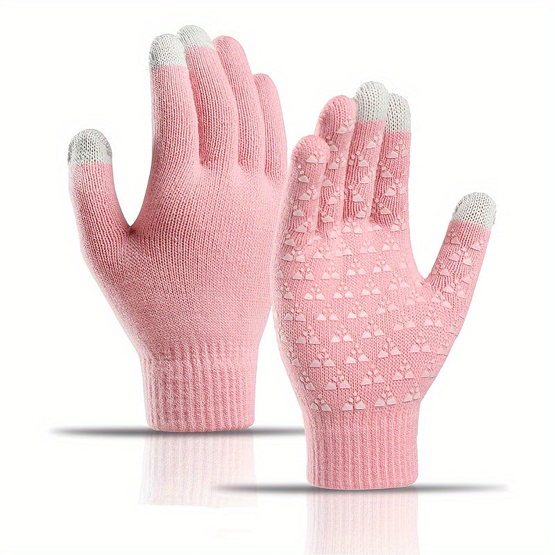 Touch Screen Knitted Gloves Winter Warm Couples Gloves