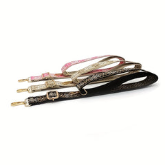 Geometric Pattern Embroidered Bag Strap Wide Adjustable Travel Accessory