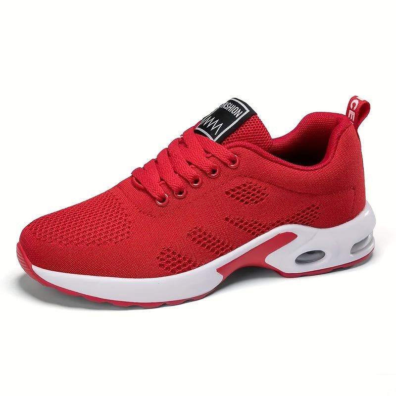 Women's Breathable Air Cushion Lace Up Sneakers