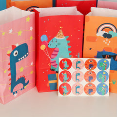 12pcs Dinosaur Party Gift Bags Dinosaur Party Favor Bags