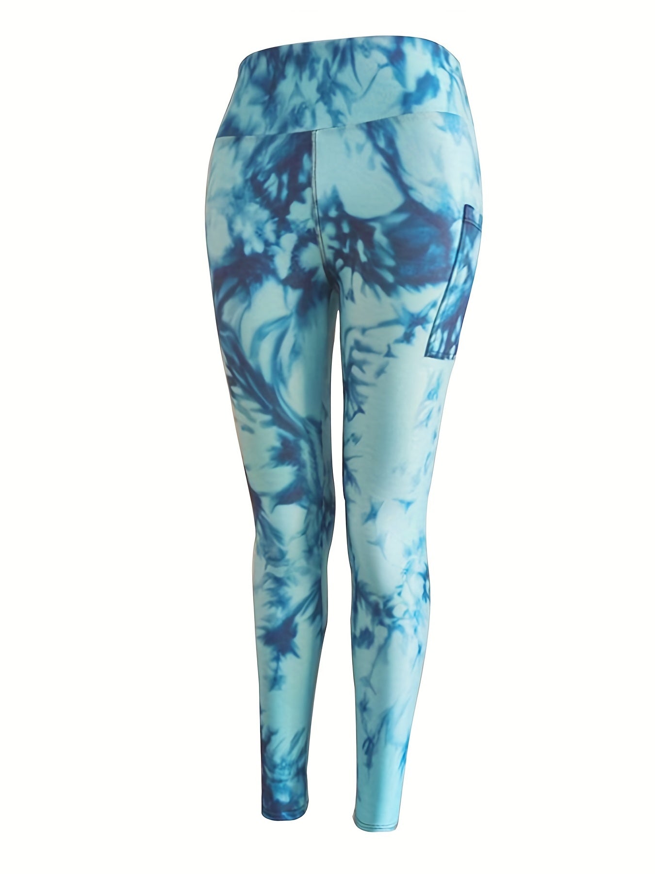 Tie Dye Printed Yoga Leggings Tummy Control Workout Tight Pants