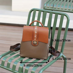 Vintage Flap Backpack Purse Anti-theft Zipper Daypack School & Travel Bag