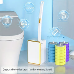 Wall Mounted Toilet Brush Silicone Cleaning Brush