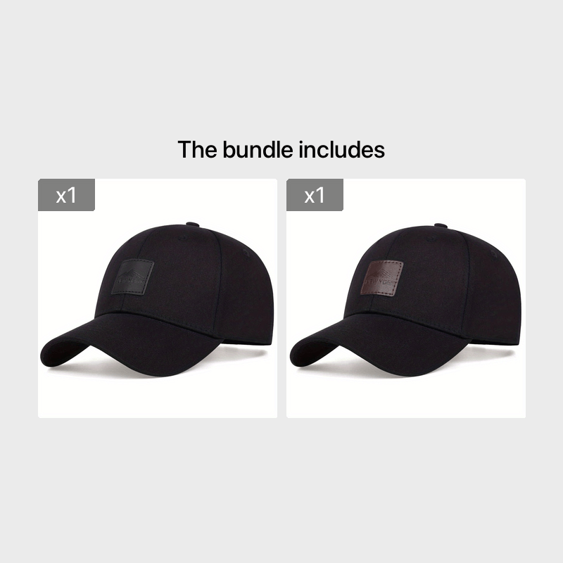 Men's YORK Leather Label Baseball Cap