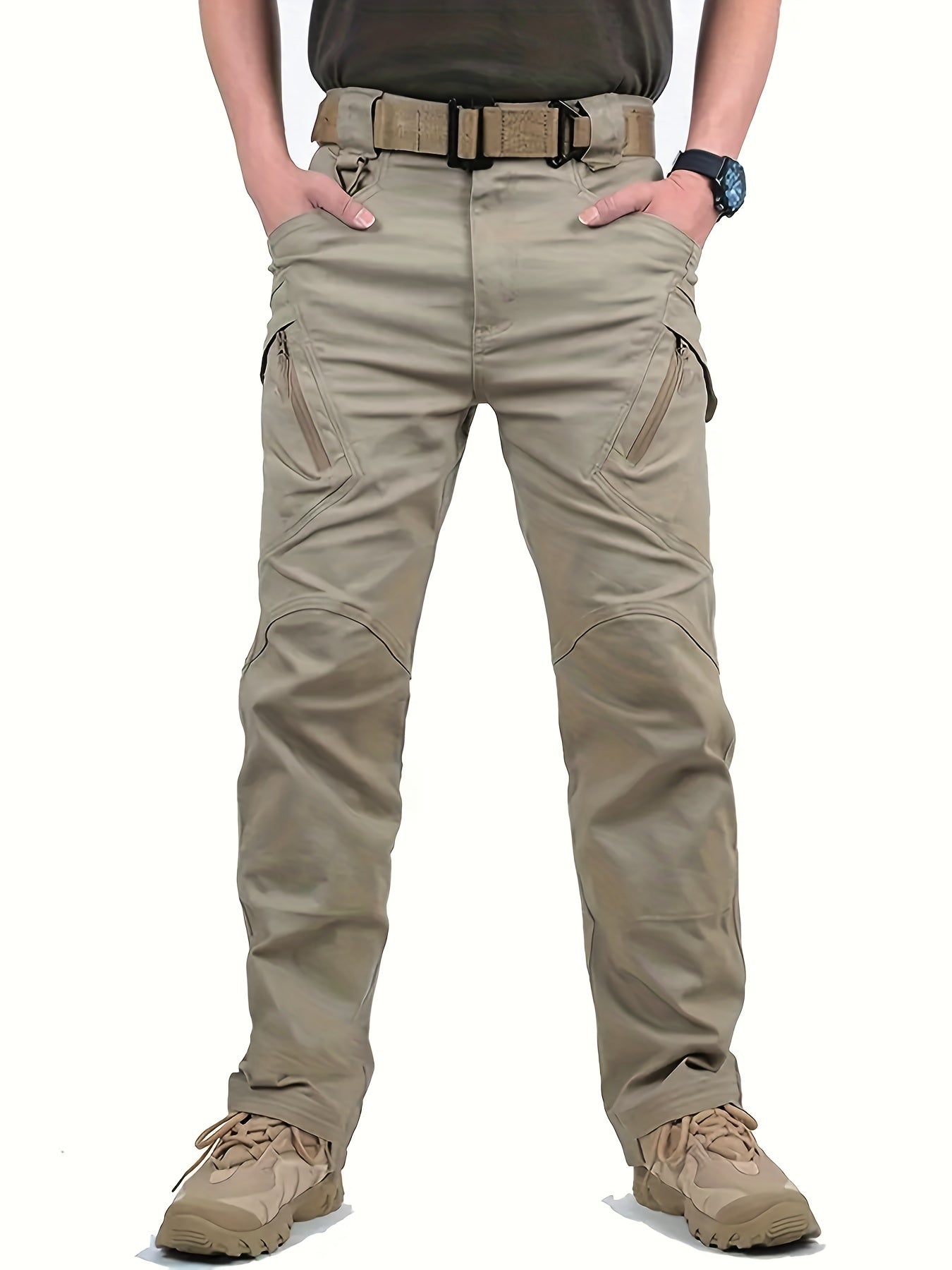 Men's Waterproof Tactical Pants w/ Pockets for Hiking