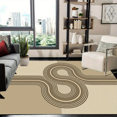 Contemporary Modern Area Rug Living Room Rugs Anti-slip Washable