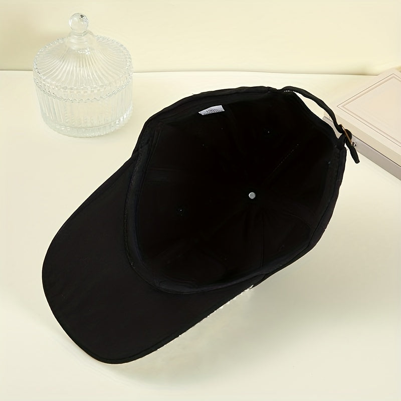LOVE Rhinestone Decor Baseball Cap Sun Hats Adjustable Golf Dad Hats For Women