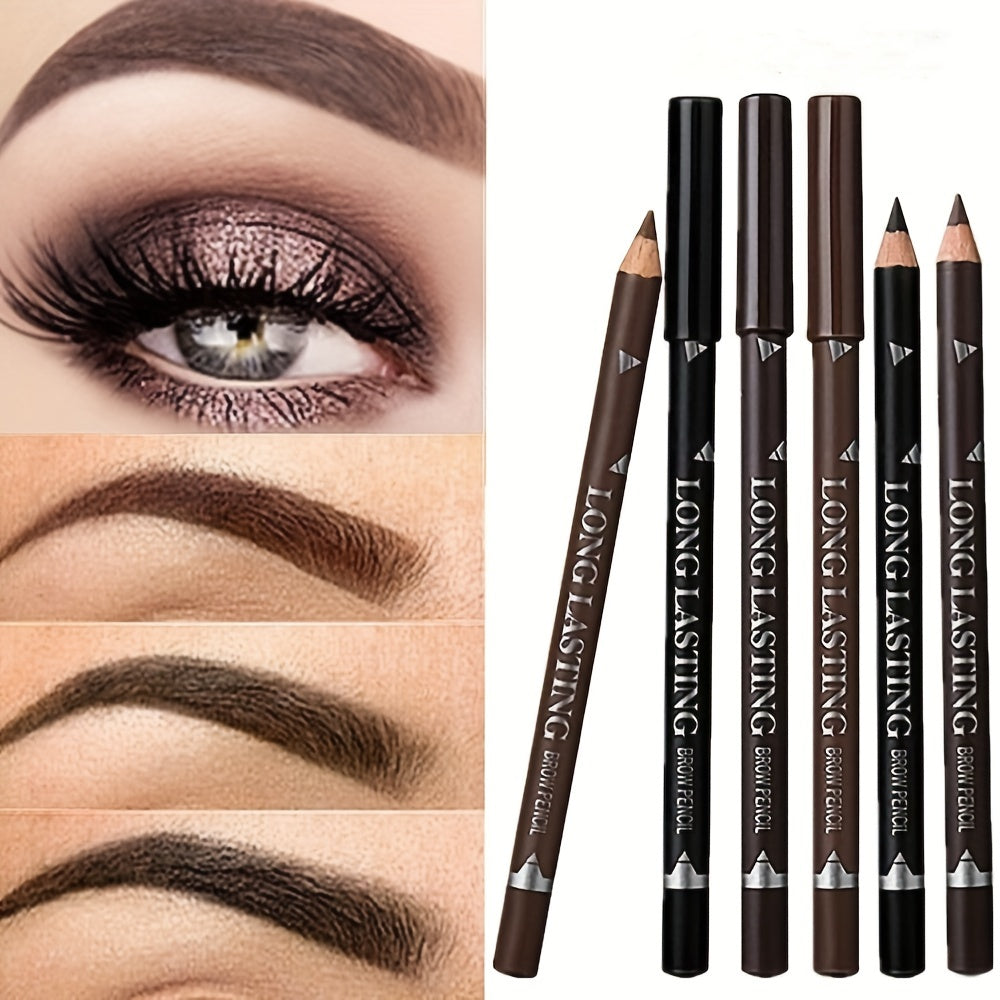 Waterproof Dual Purpose Eyeliner & Eyebrow Pencil Brown Makeup Pencil
