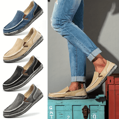 Men's Breathable Slip On Canvas Sneakers