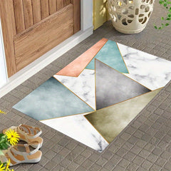 Modern Anti Fatigue Velvet Floor Mat Soft Non Slip Carpet