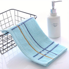 Colorful Striped Cotton Hand Towel Soft Skin-friendly Face Towel Absorbent Towel