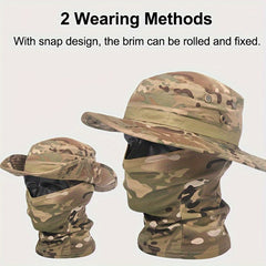 Adjustable Wide Brim Bucket Hat for Fishing Hiking