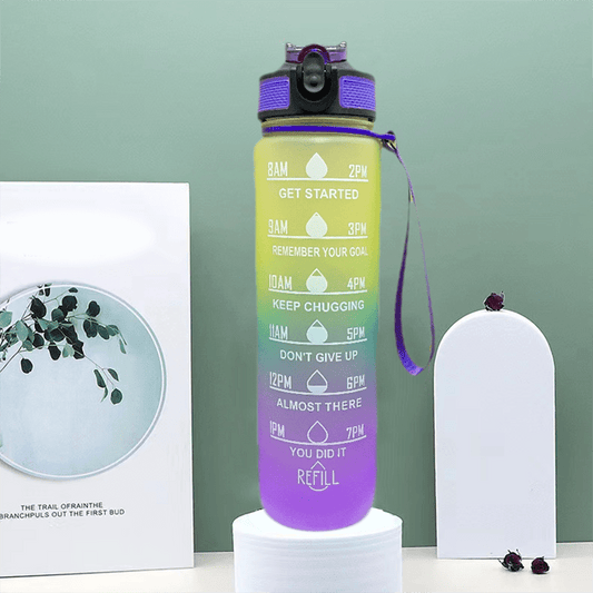 1000ml Gradient Water Bottle for Travel Sports