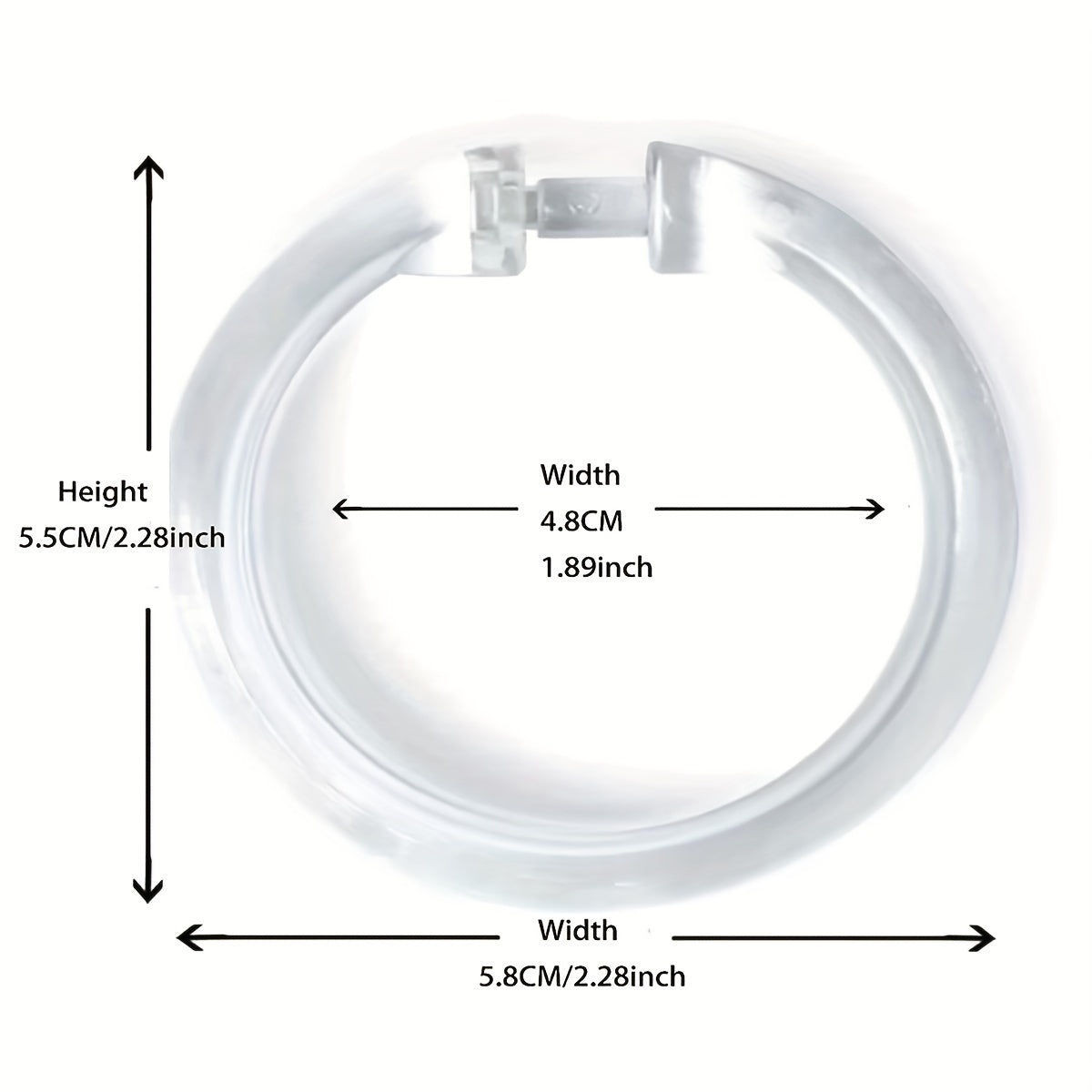 12pcs Transparent C-shaped Shower Curtain Hooks Plastic Rings