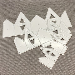 Triangular Flower Metal Cutting Dies for Scrapbooking DIY Cards Stencil