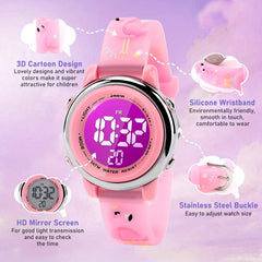 Brynnl Kids Waterproof Digital Watch with 3D Cartoon Design