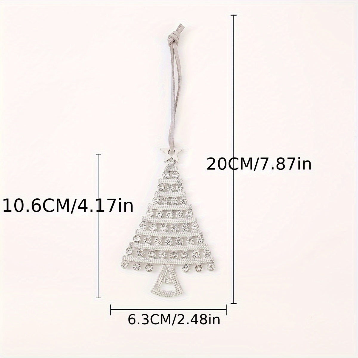 1pc Metal Hanging Christmas Tree Pendant Decoration