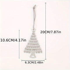 1pc Metal Hanging Christmas Tree Pendant Decoration